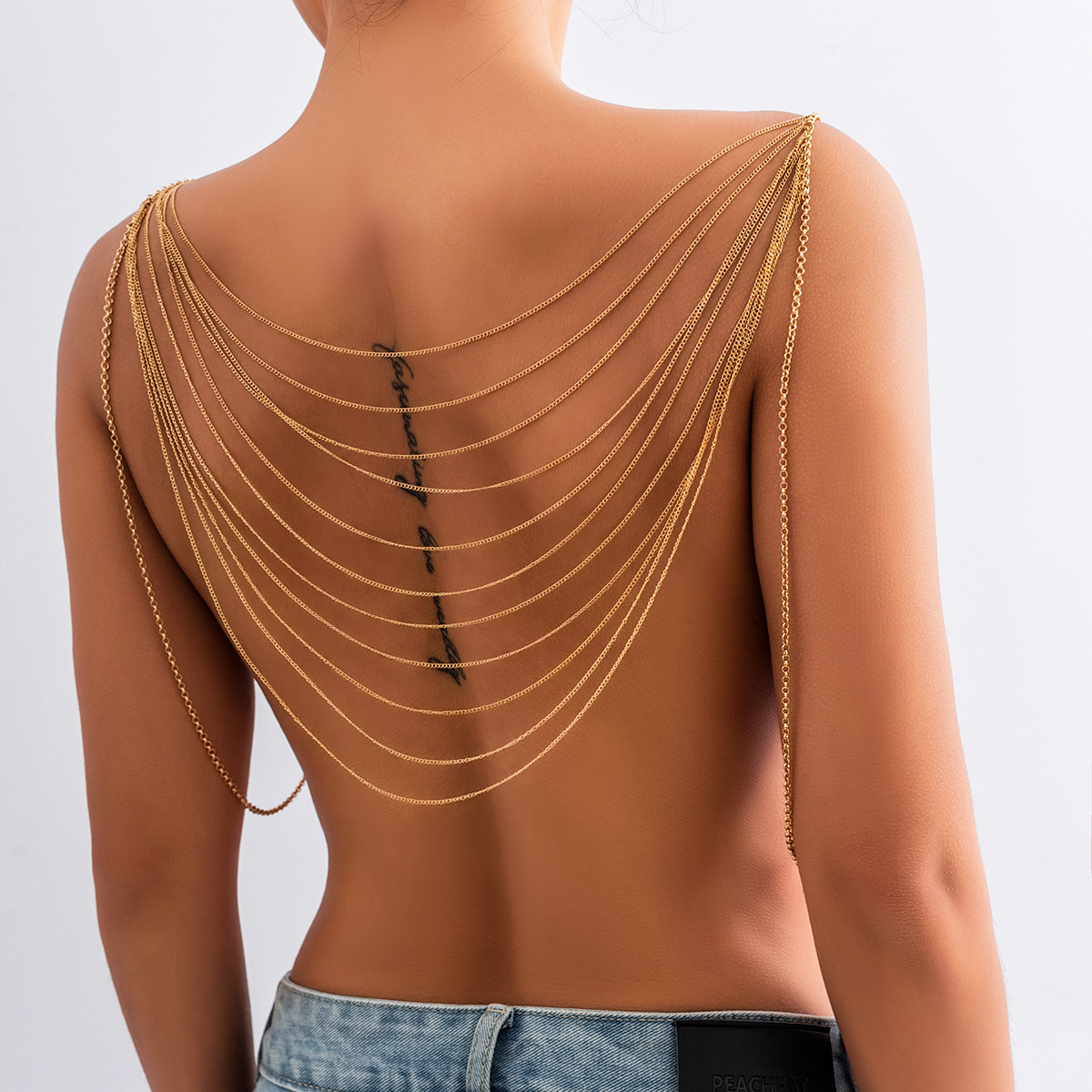 Body Jewelry Sale - Classic Multi layered Tassel Body Chain