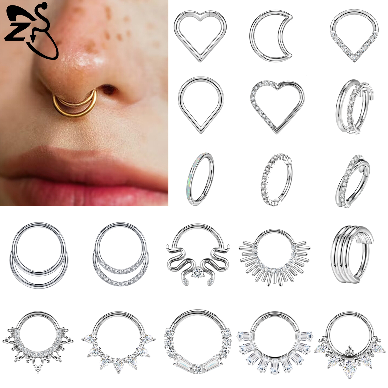 Zs Body Jewelry - ZS 1 Piece G23 Titanium Steel