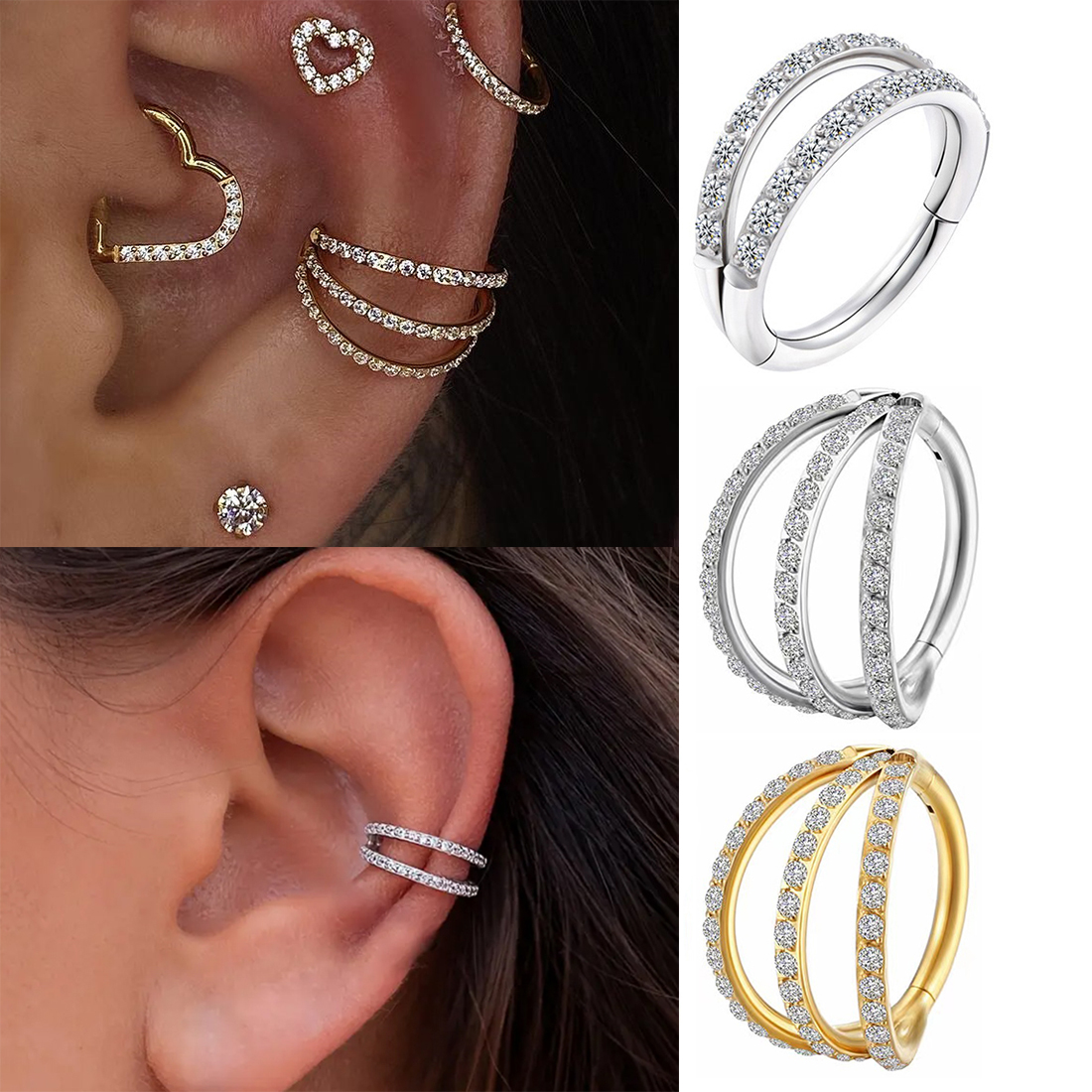 ASTM F136 Titanium Conch Hoop  - Septum Clicker Ring recensie en prijs