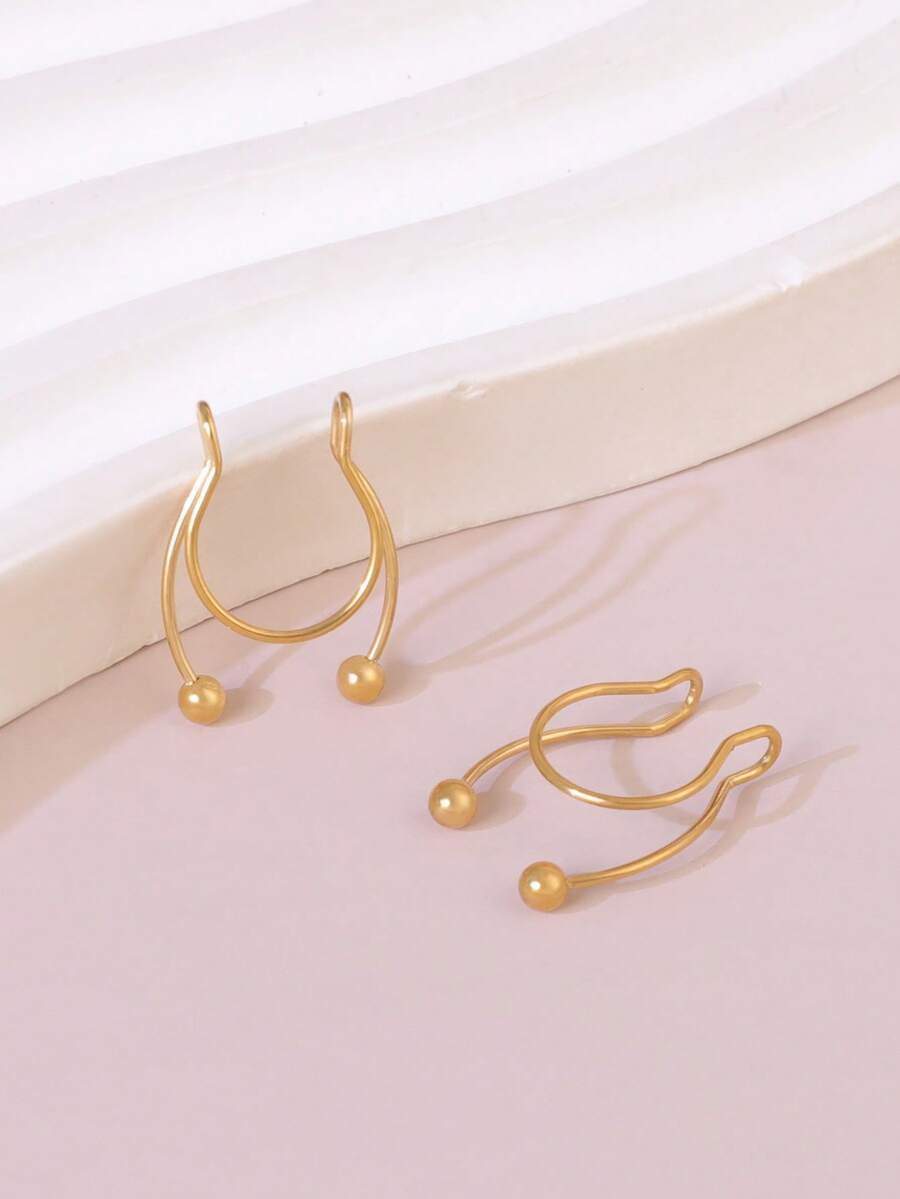 2pcs Stainless Steel Clip-On S - Body Jewelry Ear recensie en prijs