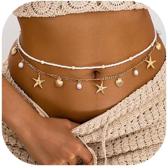 Starfish Waist Chain Women Adj - Body Jewelry Sale recensie en prijs