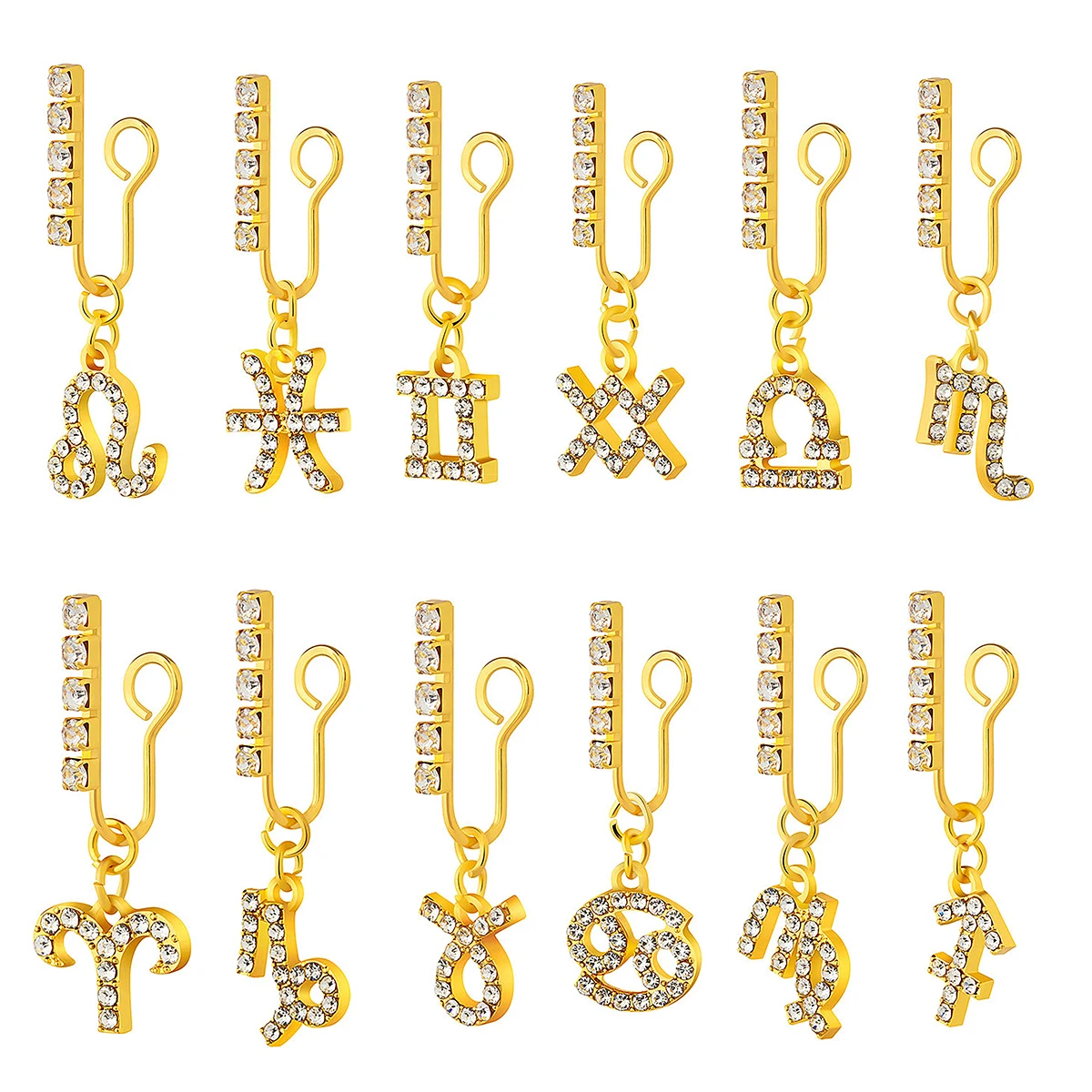 2 Pack Ear Clips Metal Zircon  - Body Jewelry Ear recensie en prijs
