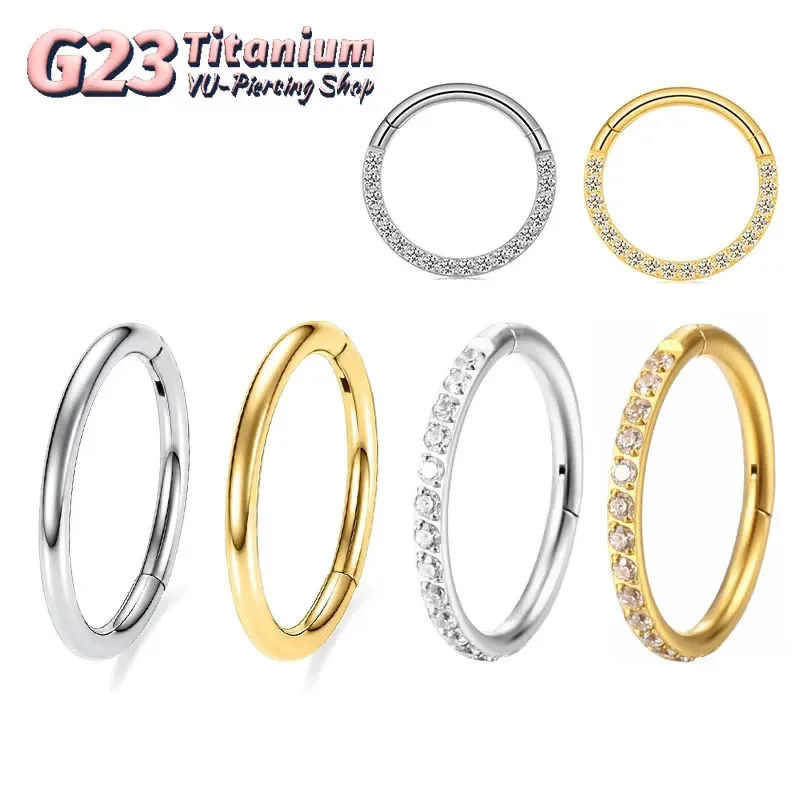 G23 Titanium Nose Ring 14G 16G - Septum Clicker Ring recensie en prijs