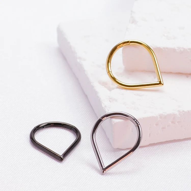 F136 Titanium Nose Ring Hoop E - Septum Clicker Ring recensie en prijs