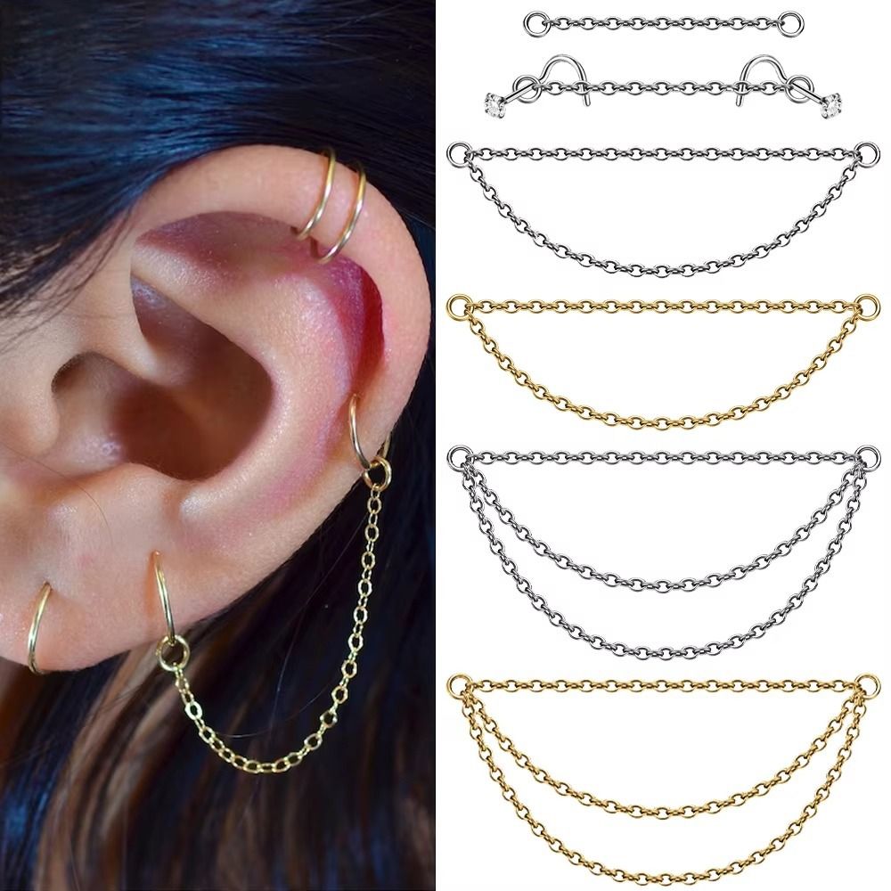Fashion Titanium Nose Chain Th - Body Jewelry Ear recensie en prijs