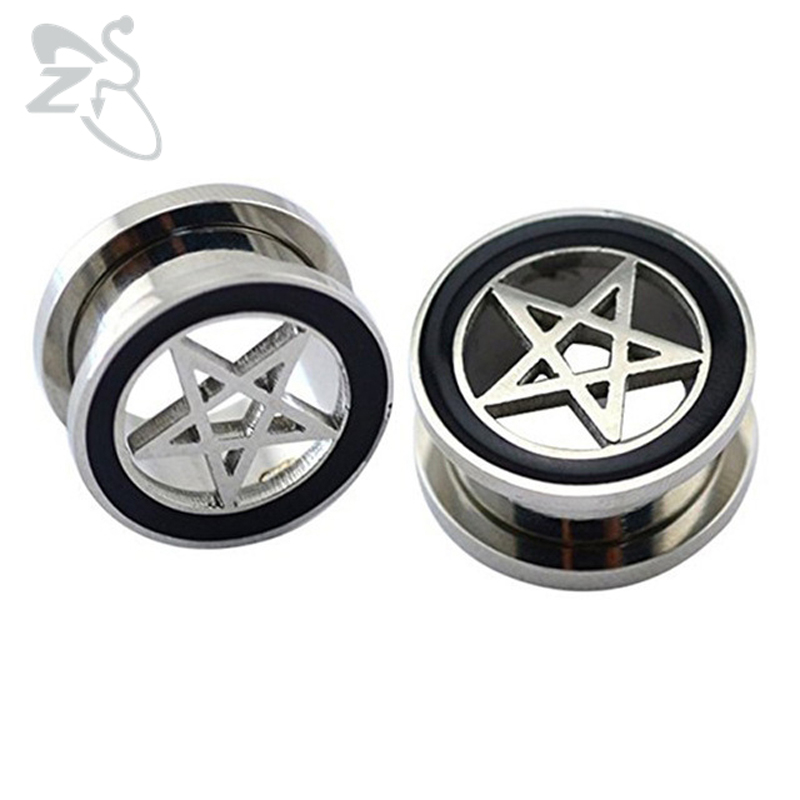 1 Pair Stainless Steel Double  - Zs Body Jewelry recensie en prijs