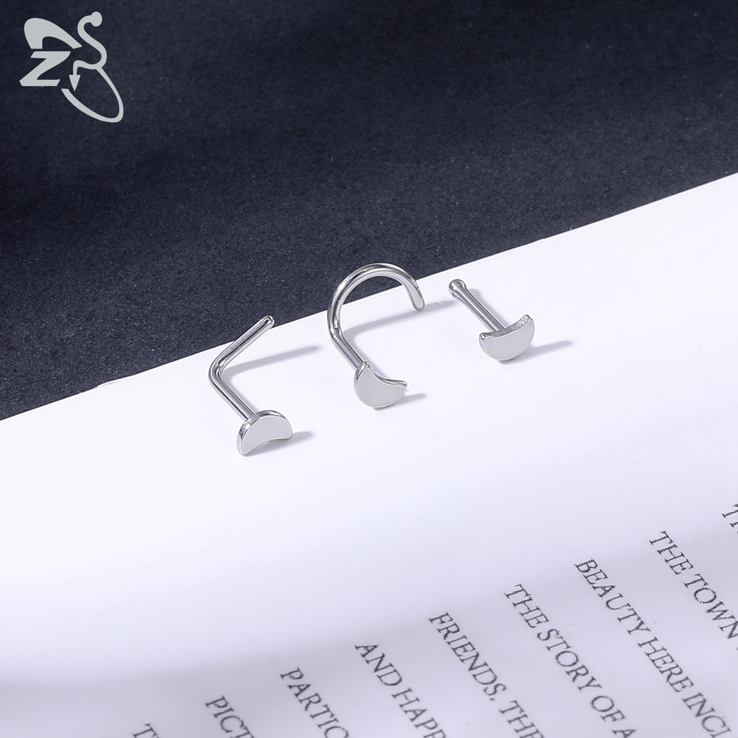 ZS 1 Piece CZ Crystal Nose Stu - Zs Body Jewelry recensie en prijs