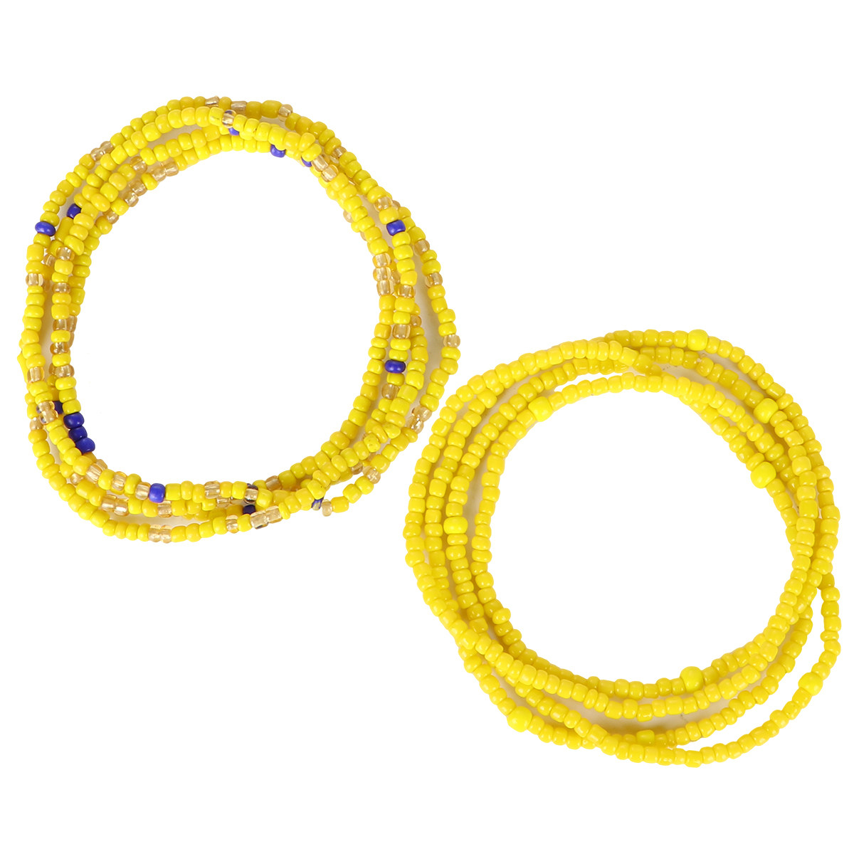 Glass Bead Belly Waist Chain Y - Yellow Body Jewelry recensie en prijs