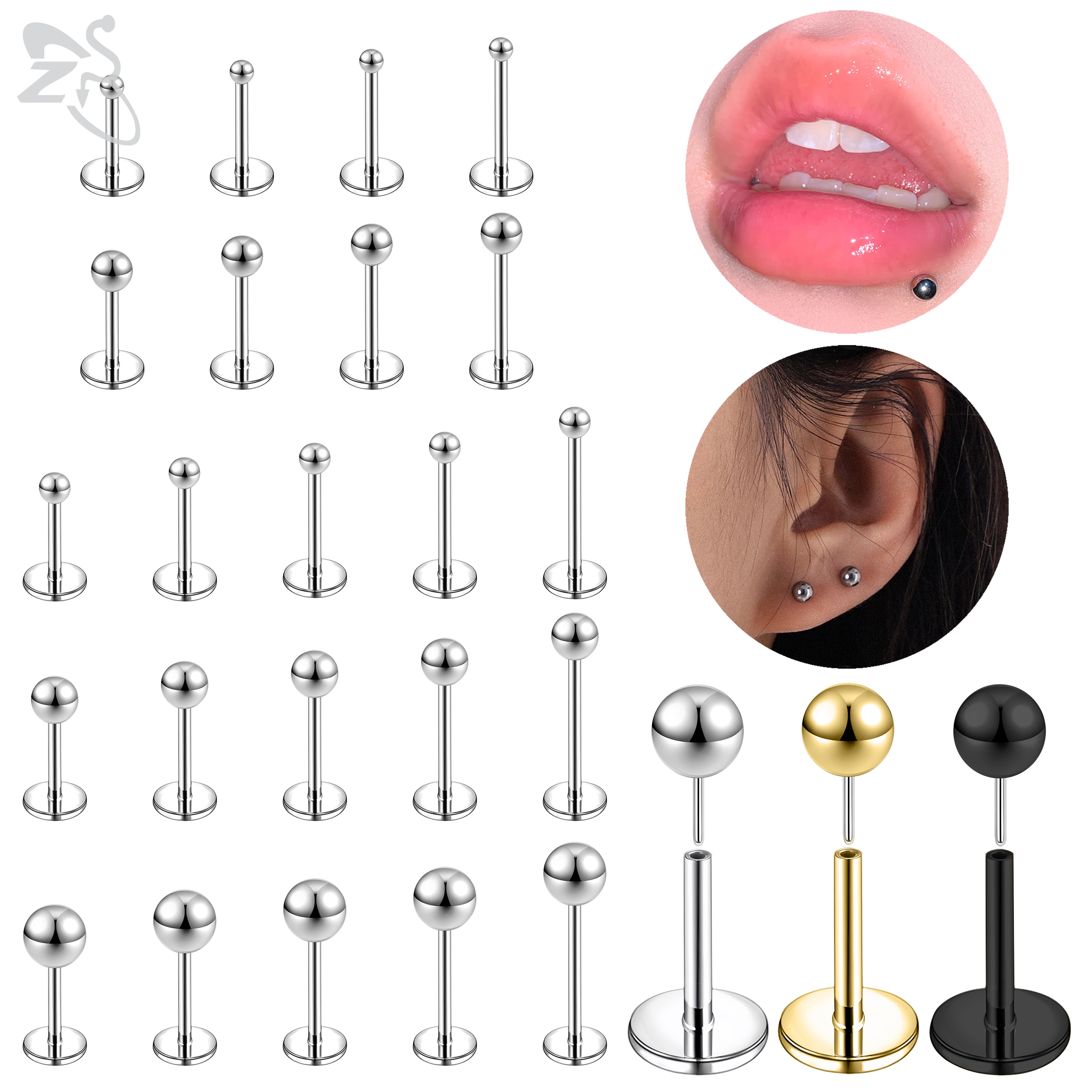 ZS 10 Pcs/lot Plug-In Style 18 - Zs Body Jewelry recensie en prijs