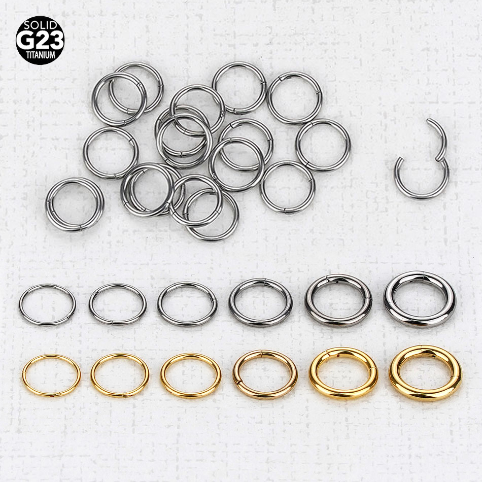 1Pc G23 Titanium Hinged Segmen - Septum Clicker Ring recensie en prijs