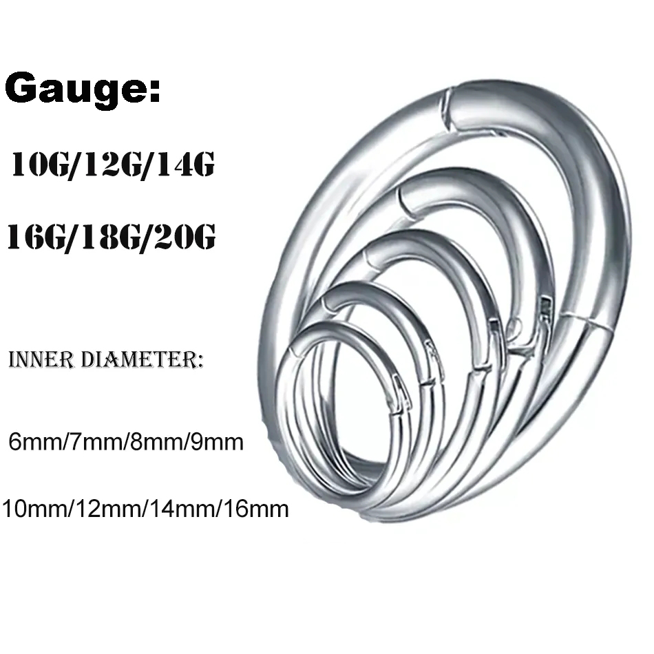 1Pc G23 Titanium Hinged Segmen - Septum Clicker Ring recensie en prijs