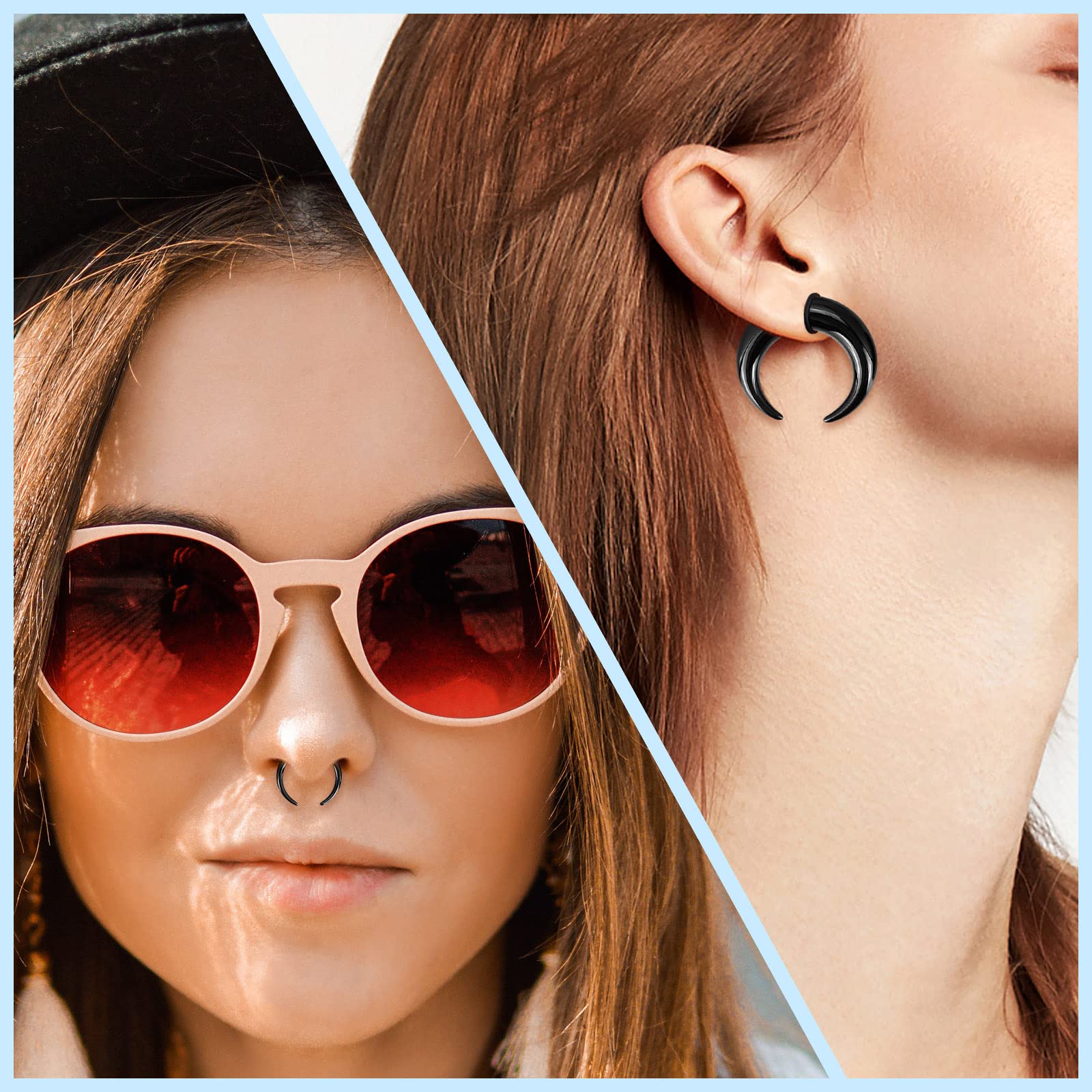18Pcs Acrylic Septum Pincher T - Septum Clicker Ring recensie en prijs