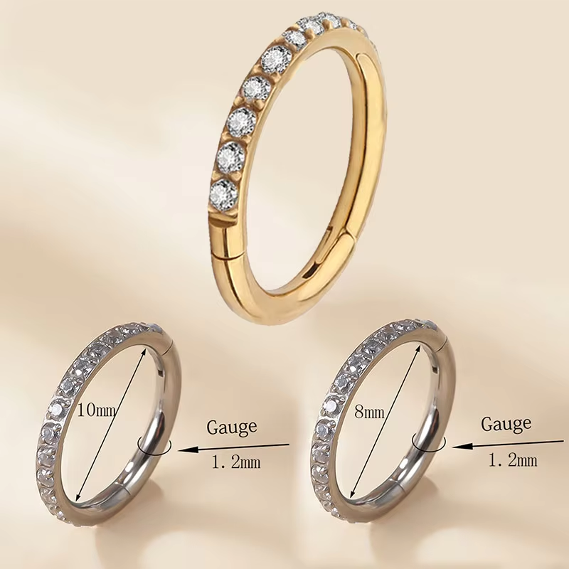 1/10Pc Stainless Steel Nose Ri - Septum Clicker Ring recensie en prijs