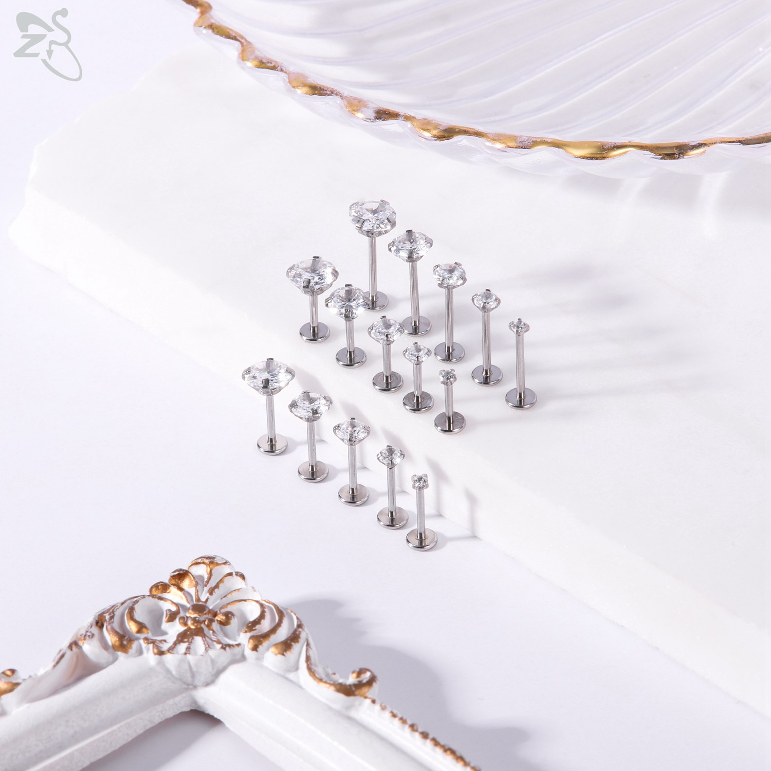 AOEDEJ 10Pcs/Lot Gold Color 16 - Zs Body Jewelry recensie en prijs