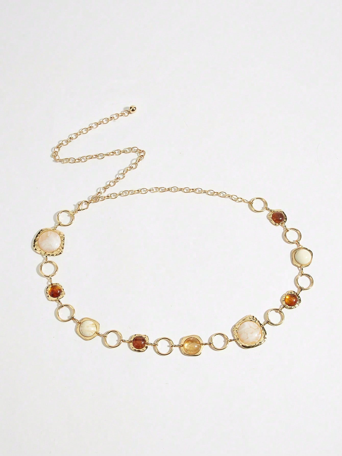 1PCVintage Amber Stone Waist C - Body Jewelry Gold Plated recensie en prijs