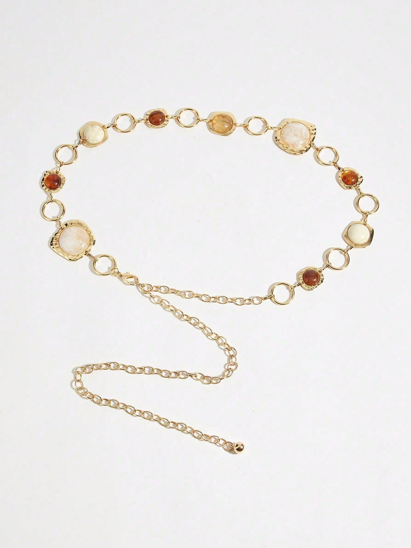 1PCVintage Amber Stone Waist C - Body Jewelry Gold Plated recensie en prijs