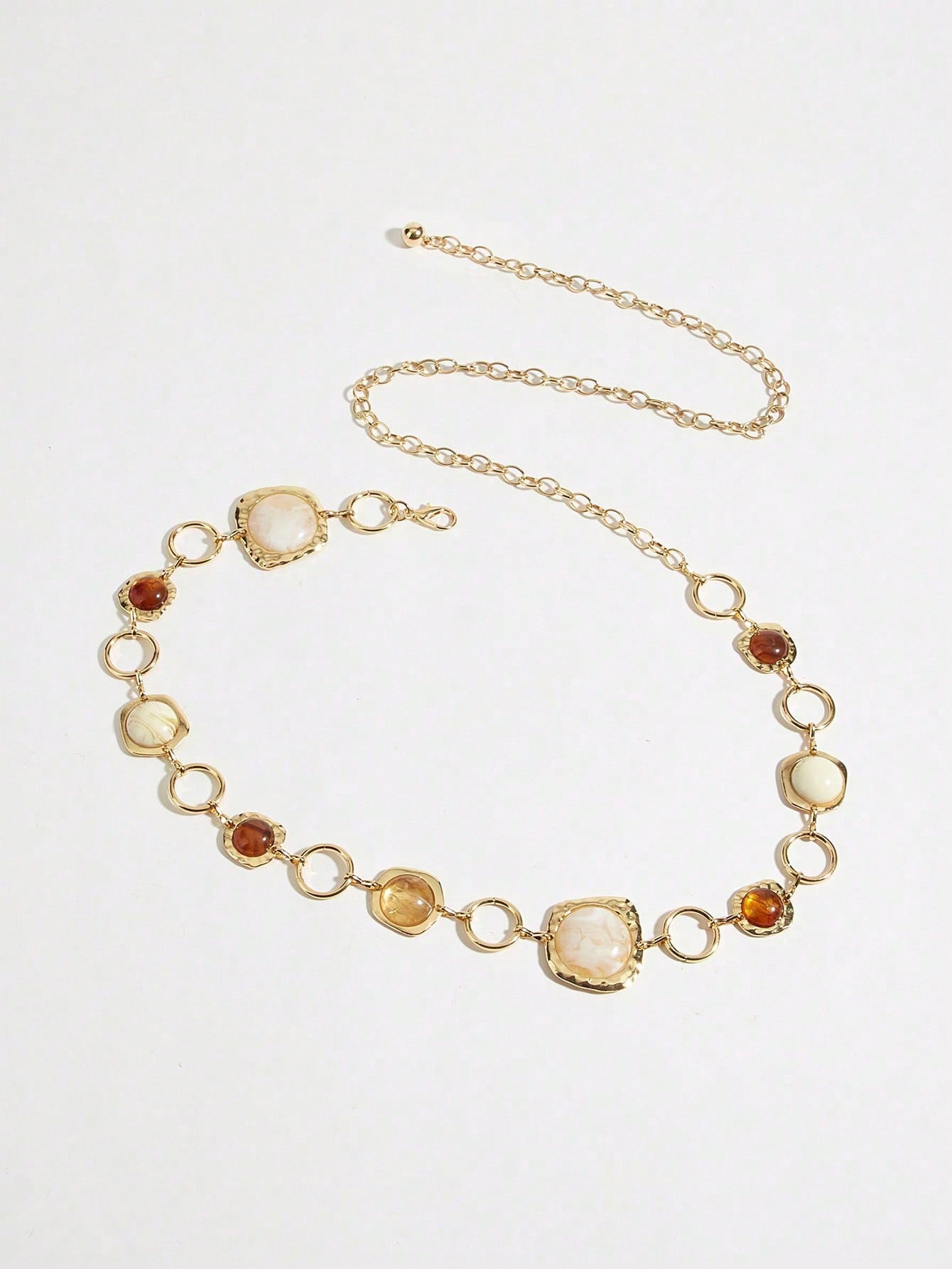 1PCVintage Amber Stone Waist C - Body Jewelry Gold Plated recensie en prijs