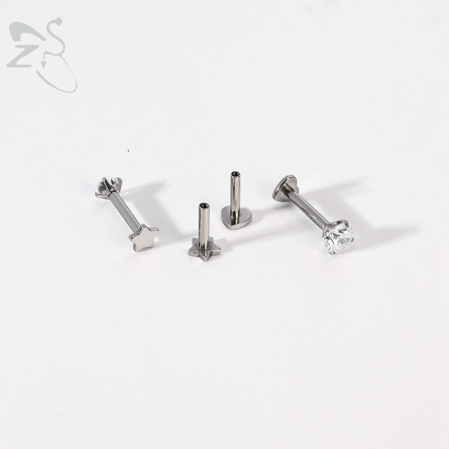 ZS 1PC Star Heart Spike Lip La - Zs Body Jewelry recensie en prijs