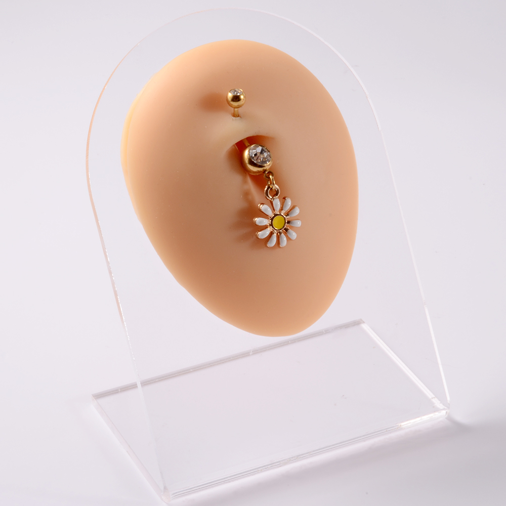 361L Surgical Steel Daisy Flow - Yellow Body Jewelry recensie en prijs