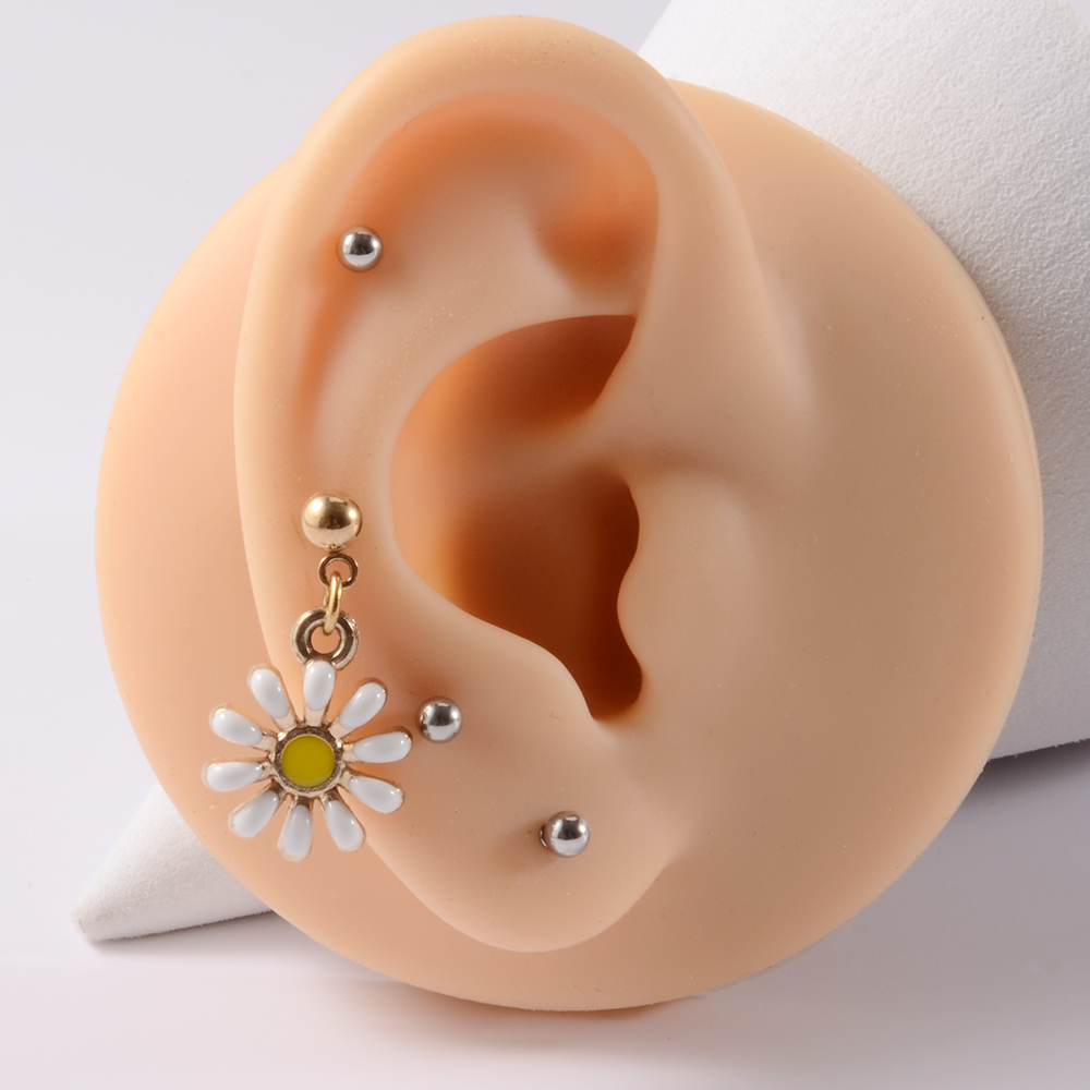 361L Surgical Steel Daisy Flow - Yellow Body Jewelry recensie en prijs