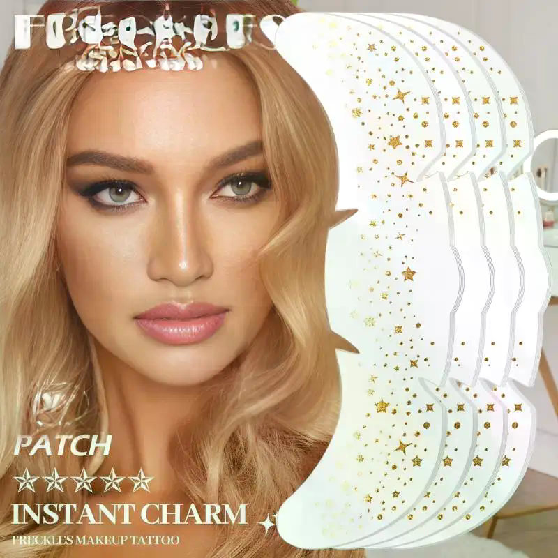 Hot Rose Gold Freckles Tempora - Body Jewelry Tattoo recensie en prijs