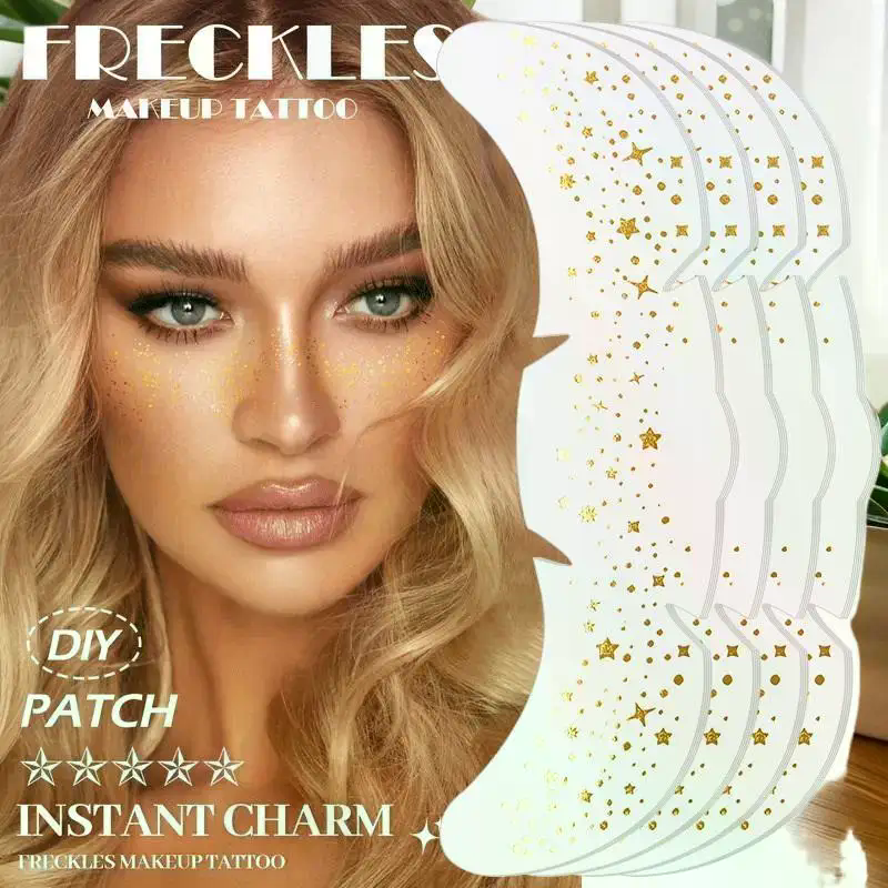Hot Rose Gold Freckles Tempora - Body Jewelry Tattoo recensie en prijs