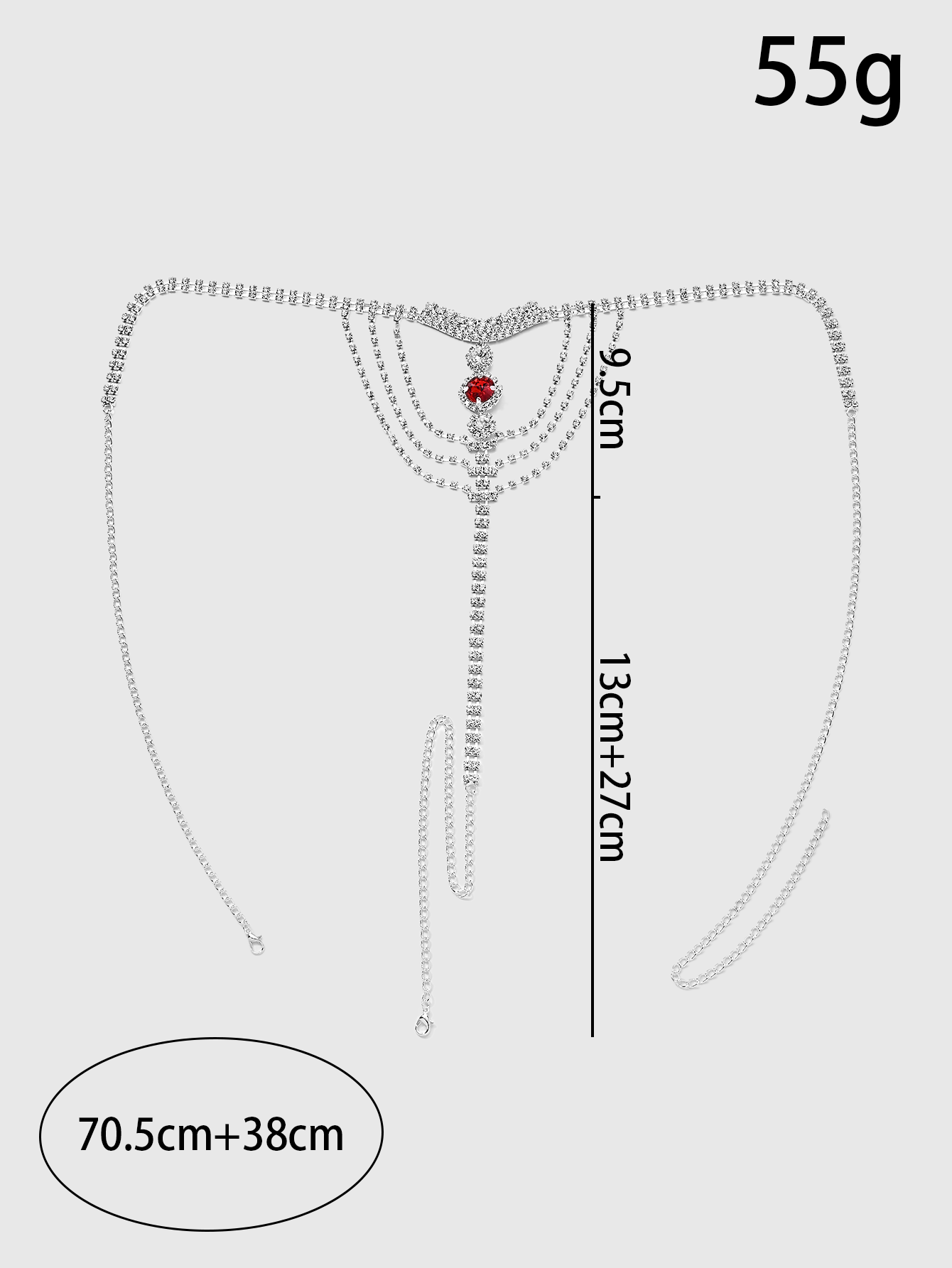 Crystal Rhinestone Body Chain  - Body Jewelry Sale recensie en prijs