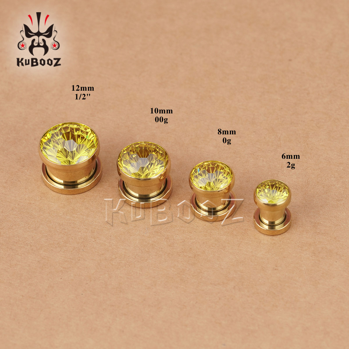 2PCS Shiny Yellow Crystal Diam - Yellow Body Jewelry recensie en prijs