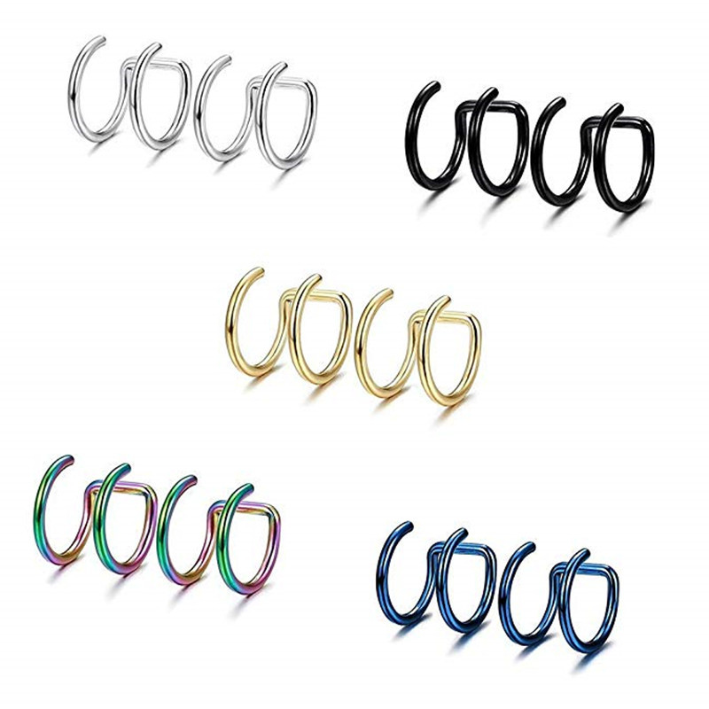2Pcs 316L Stainless Steel Clip - Body Jewelry Ear recensie en prijs