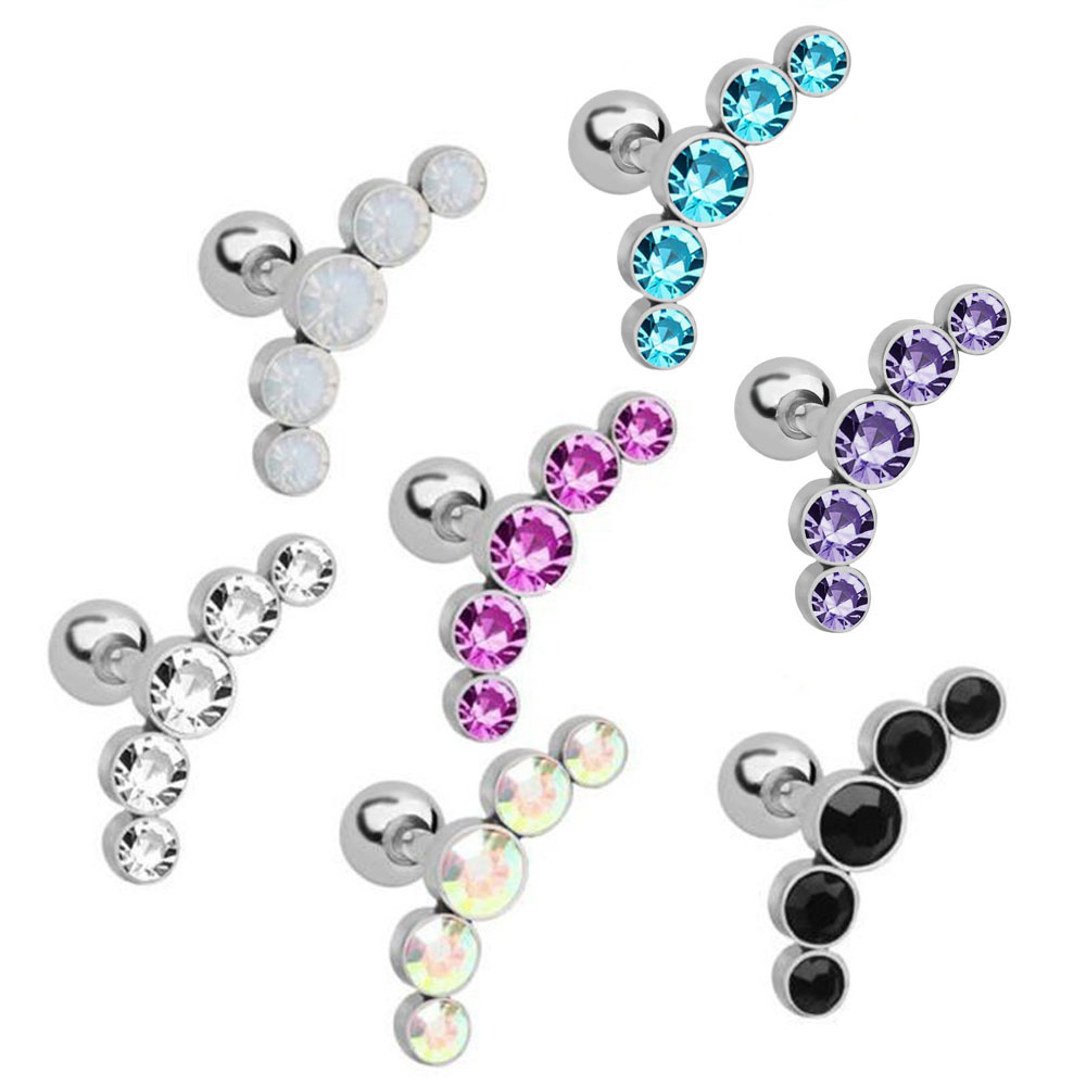 1Pcs Fashion 16G Crystal Gem O - Body Jewelry Ear recensie en prijs