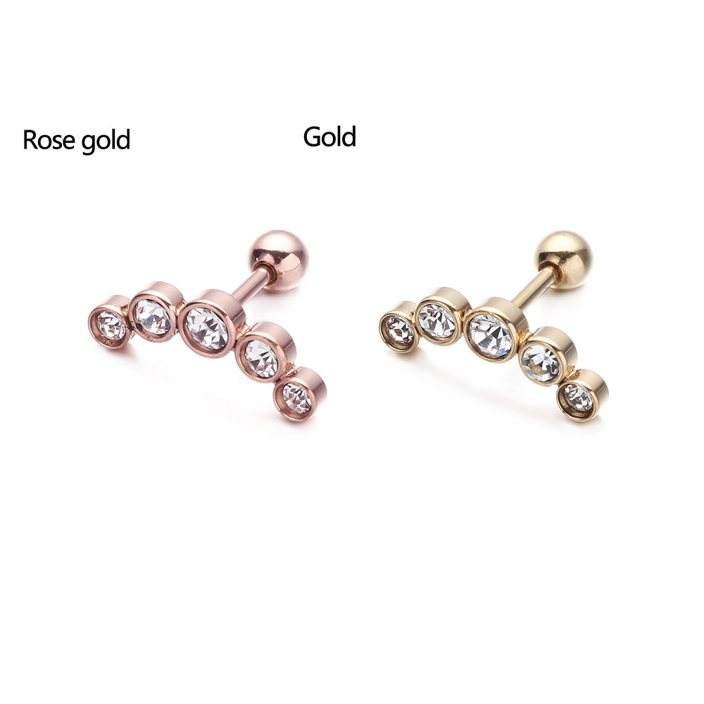 1Pcs Fashion 16G Crystal Gem O - Body Jewelry Ear recensie en prijs