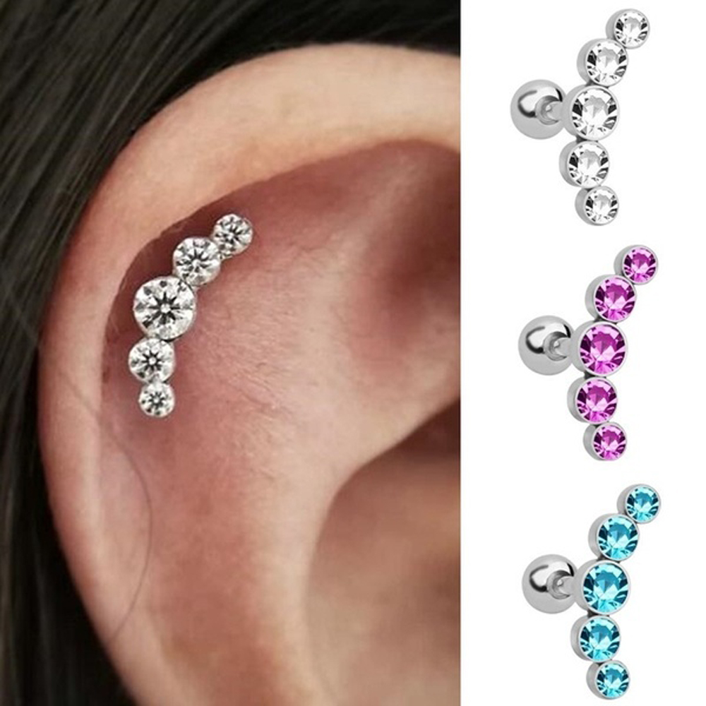 1Pcs Fashion 16G Crystal Gem O - Body Jewelry Ear recensie en prijs