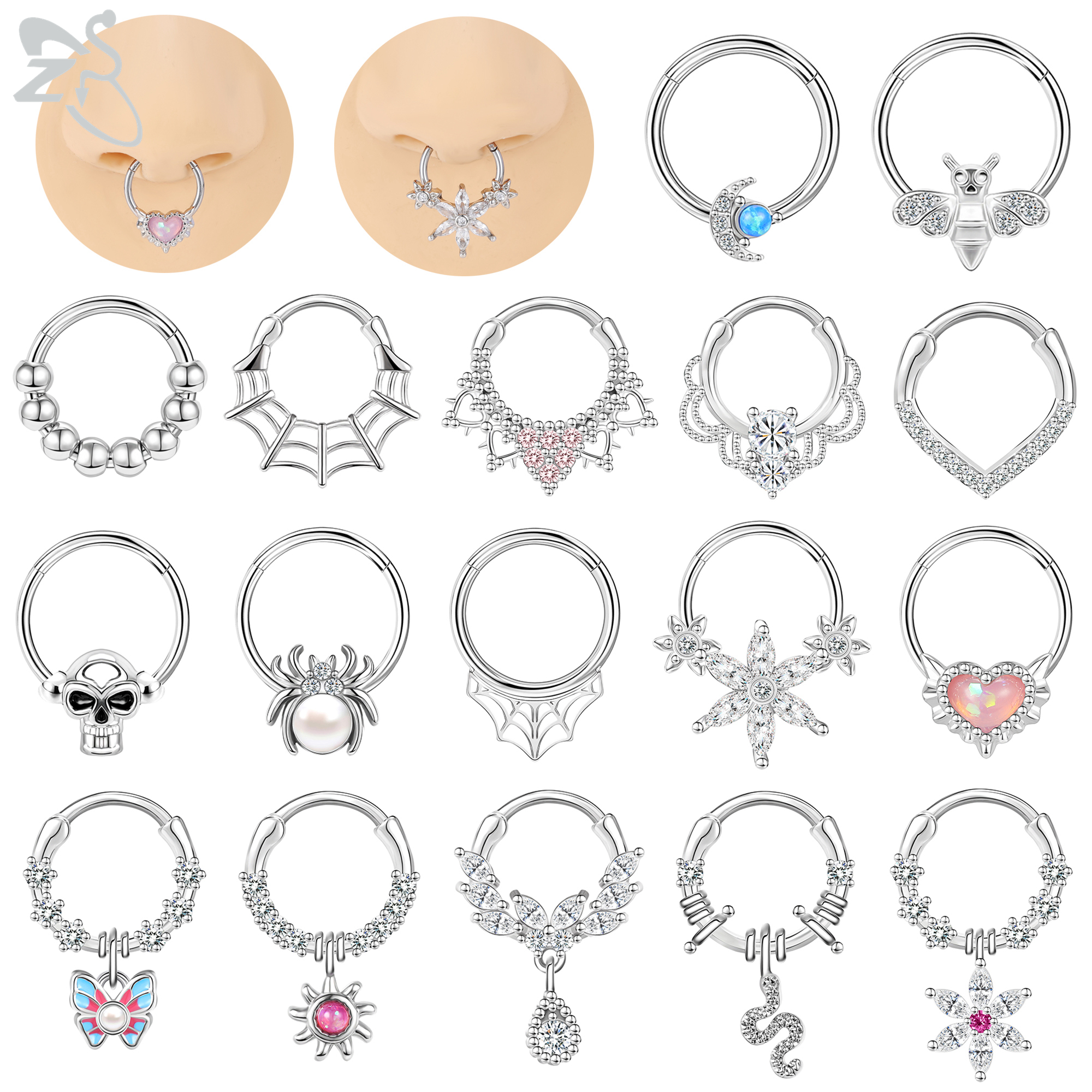 ZS 1 Piece Cute 16G Stainless  - Zs Body Jewelry recensie en prijs