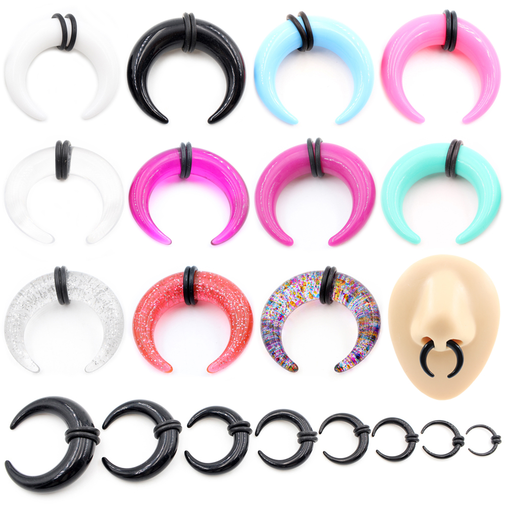 2pcs Acrylic C Sahpe Buffalo H - Septum Clicker Ring recensie en prijs