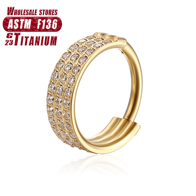 F136 Titanium Nose Ring Implan - Septum Clicker Ring recensie en prijs