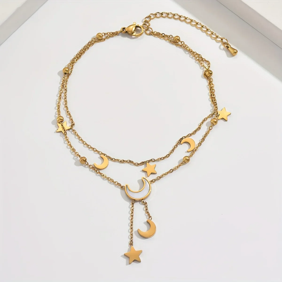 1 golden yellow star and moon  - Yellow Body Jewelry recensie en prijs