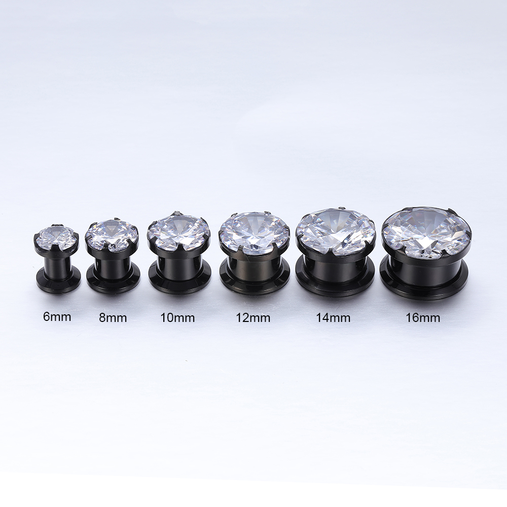 4-16mm Crystal Plugs Tunnels G - Zs Body Jewelry recensie en prijs