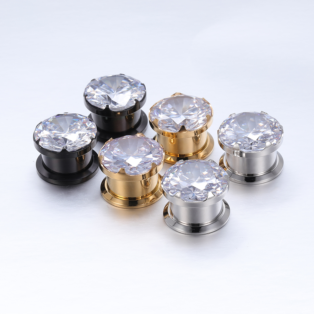 4-16mm Crystal Plugs Tunnels G - Zs Body Jewelry recensie en prijs