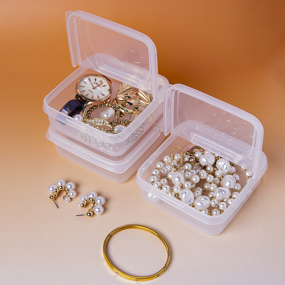 1/2/3PC Transparent plastic fl - Body Jewelry Organizer recensie en prijs