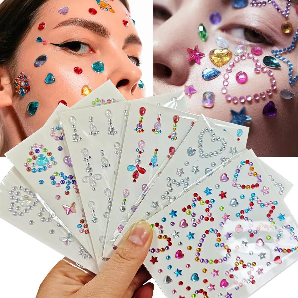 1 Sheet Colorful Bow/Star/Hear - Body Jewelry Tattoo recensie en prijs