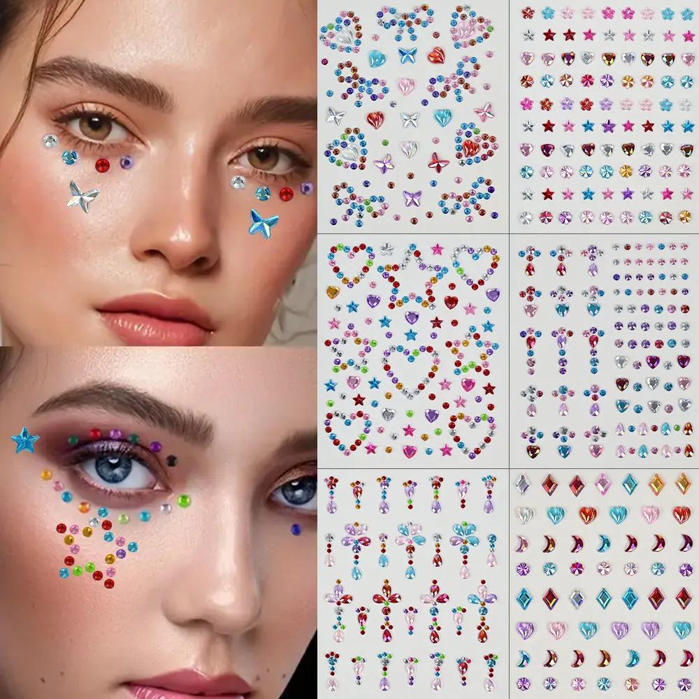 1 Sheet Colorful Bow/Star/Hear - Body Jewelry Tattoo recensie en prijs