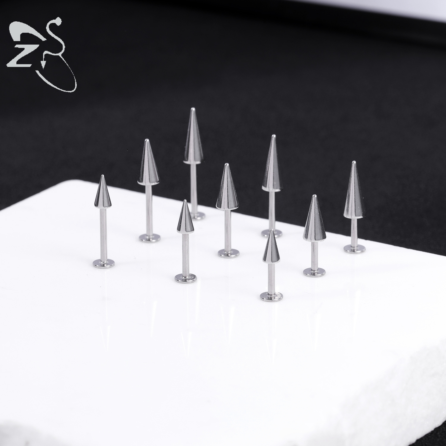 ZS 3pcs/lot 16g Cone Spike Lab - Zs Body Jewelry recensie en prijs
