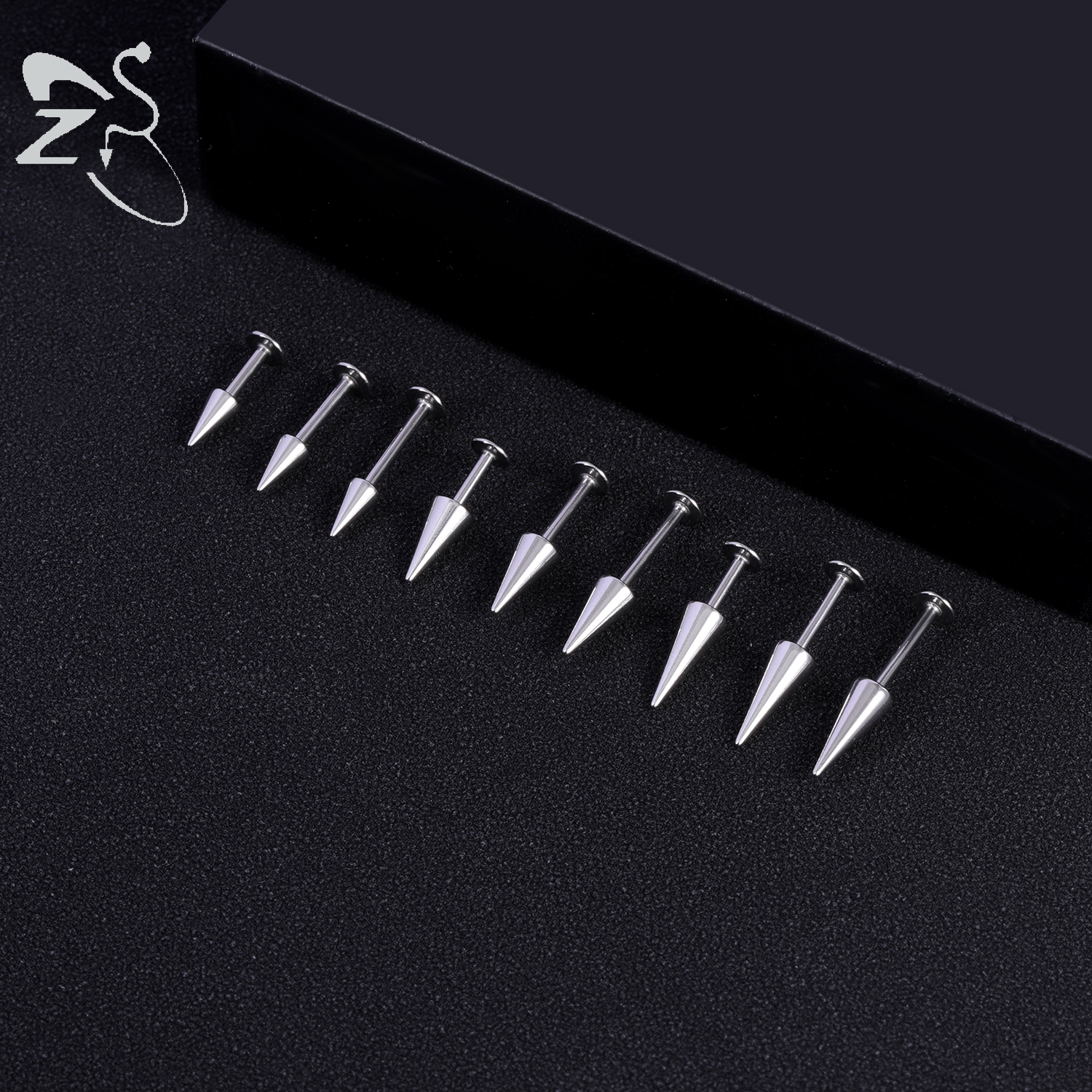 ZS 3pcs/lot 16g Cone Spike Lab - Zs Body Jewelry recensie en prijs