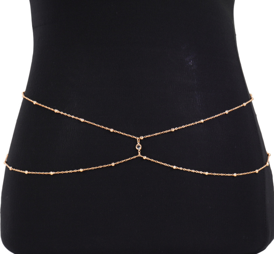 Clear Rhinestone Beaded Belly  - Body Jewelry Sale recensie en prijs