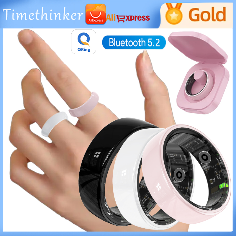 R12 Smart Ring with Charging C - Daith Heart Ring recensie en prijs