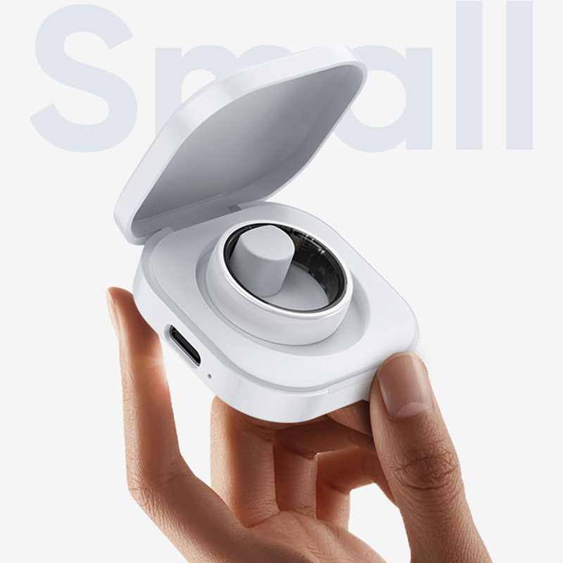 R12 Smart Ring with Charging C - Daith Heart Ring recensie en prijs