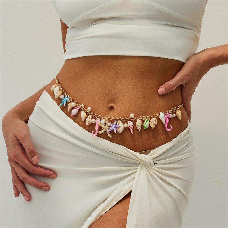 Boho Starfish Shell Pendant Wa - Body Jewelry Sale recensie en prijs