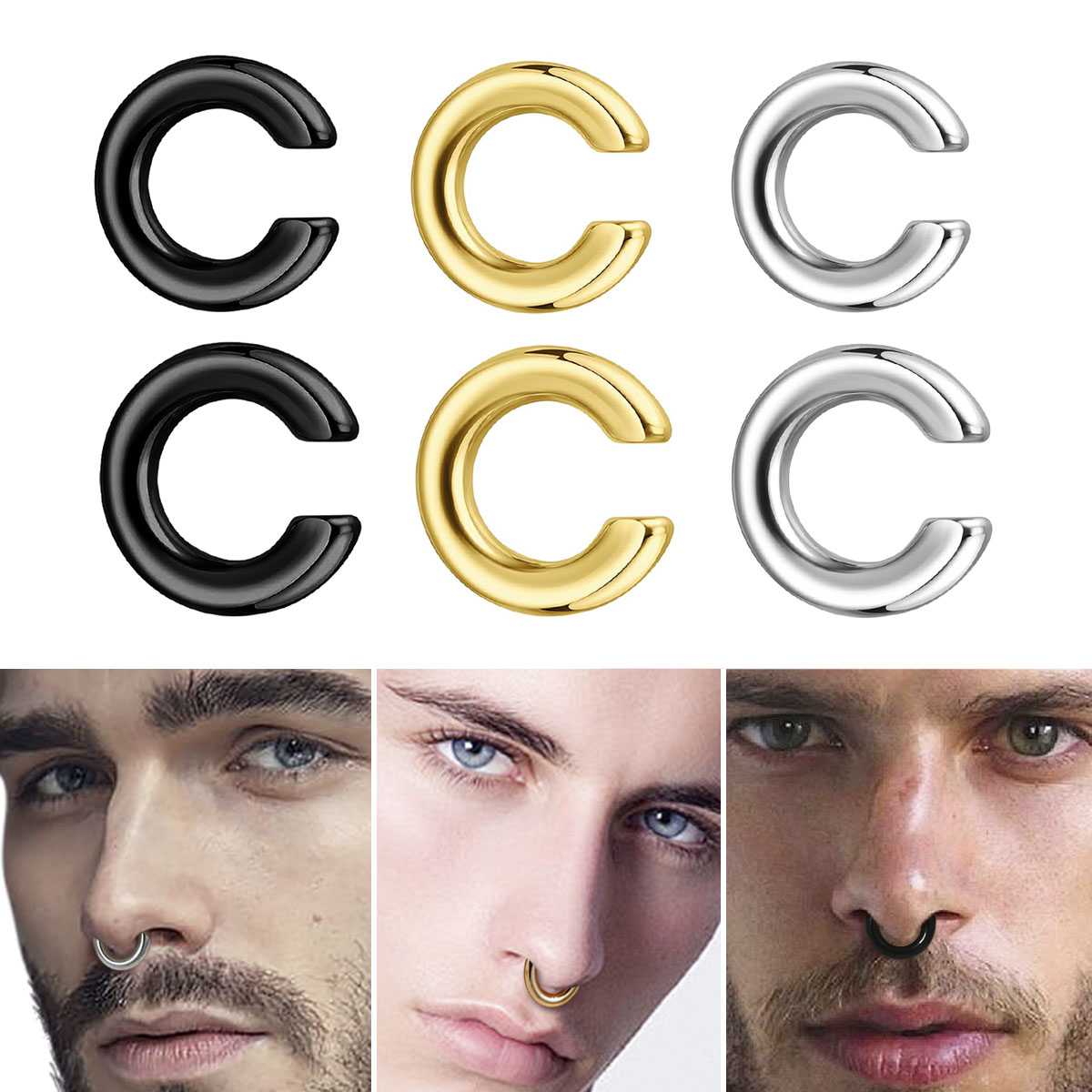 1pc Exaggerated c-Shaped Non-P - Body Jewelry Ear recensie en prijs
