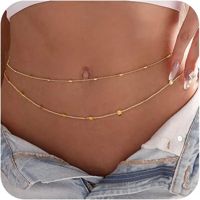 Women Waterproof Body Chain 18 - Body Jewelry Gold Plated recensie en prijs