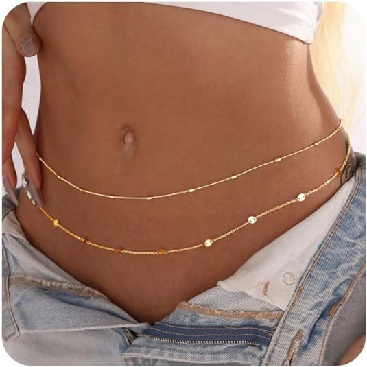 Women Waterproof Body Chain 18 - Body Jewelry Gold Plated recensie en prijs